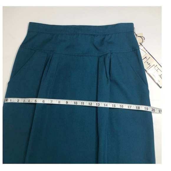 Mary McFadden Wool Blend Vintage Deadstock Midi Skirt Sz 14 NWT - Picture 13 of 13